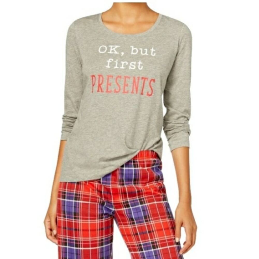 Jenni Moore OK but first PRESENTS long sleeve tee Size Medium
